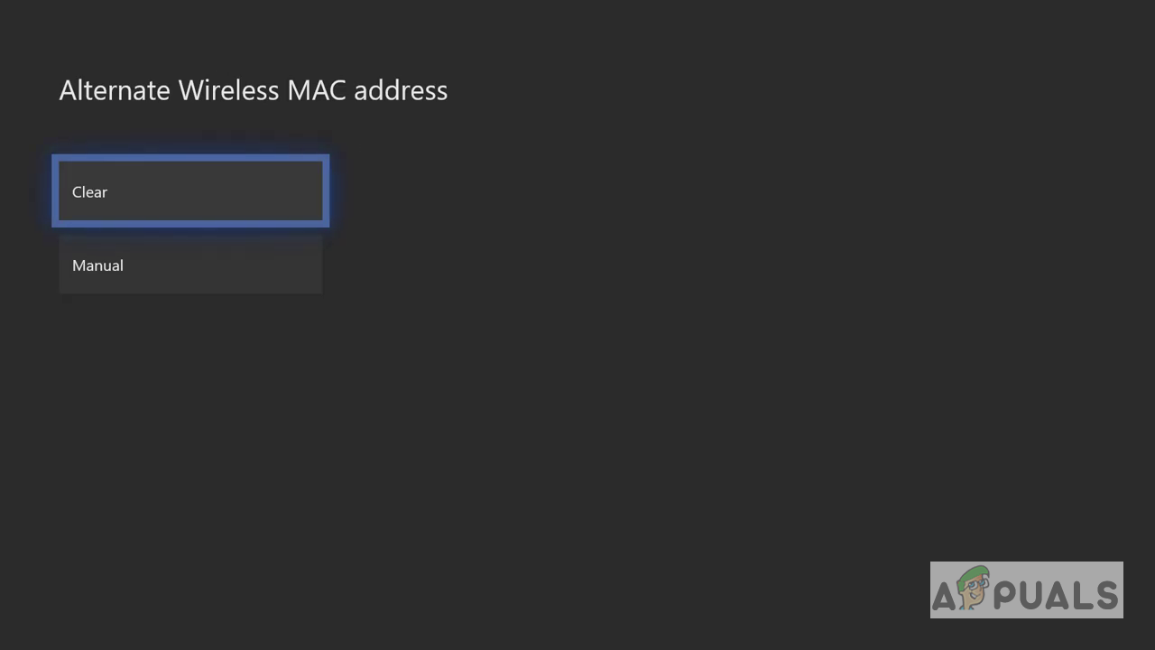 xbox asking for alternate mac address